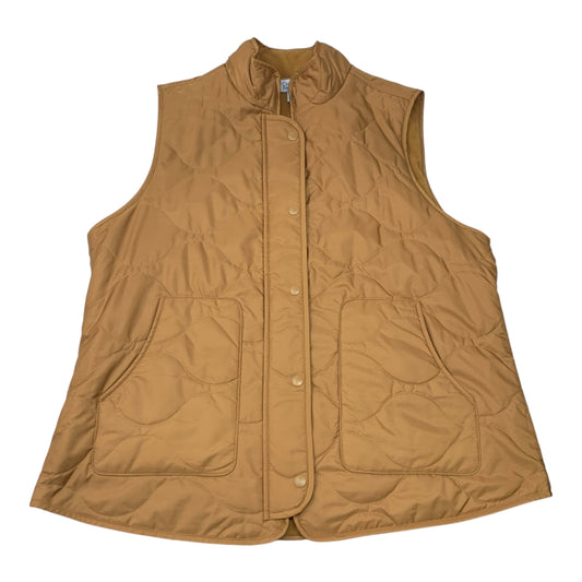 Vest Puffer & Quilted By Croft And Barrow In Tan, Size: L