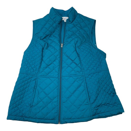 Vest Puffer & Quilted By Croft And Barrow In Blue, Size: L