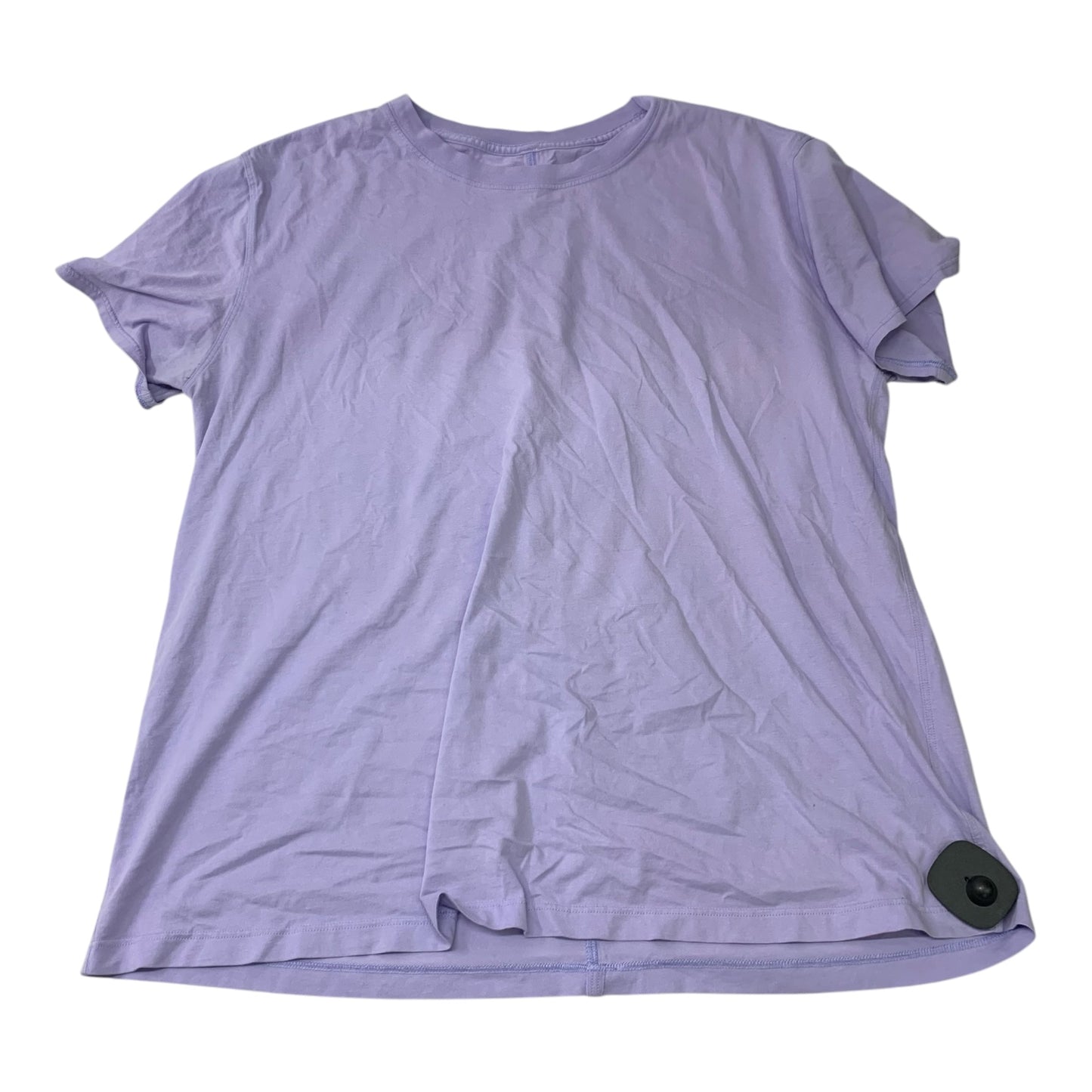 Athletic Top Short Sleeve By Lululemon In Purple, Size: L