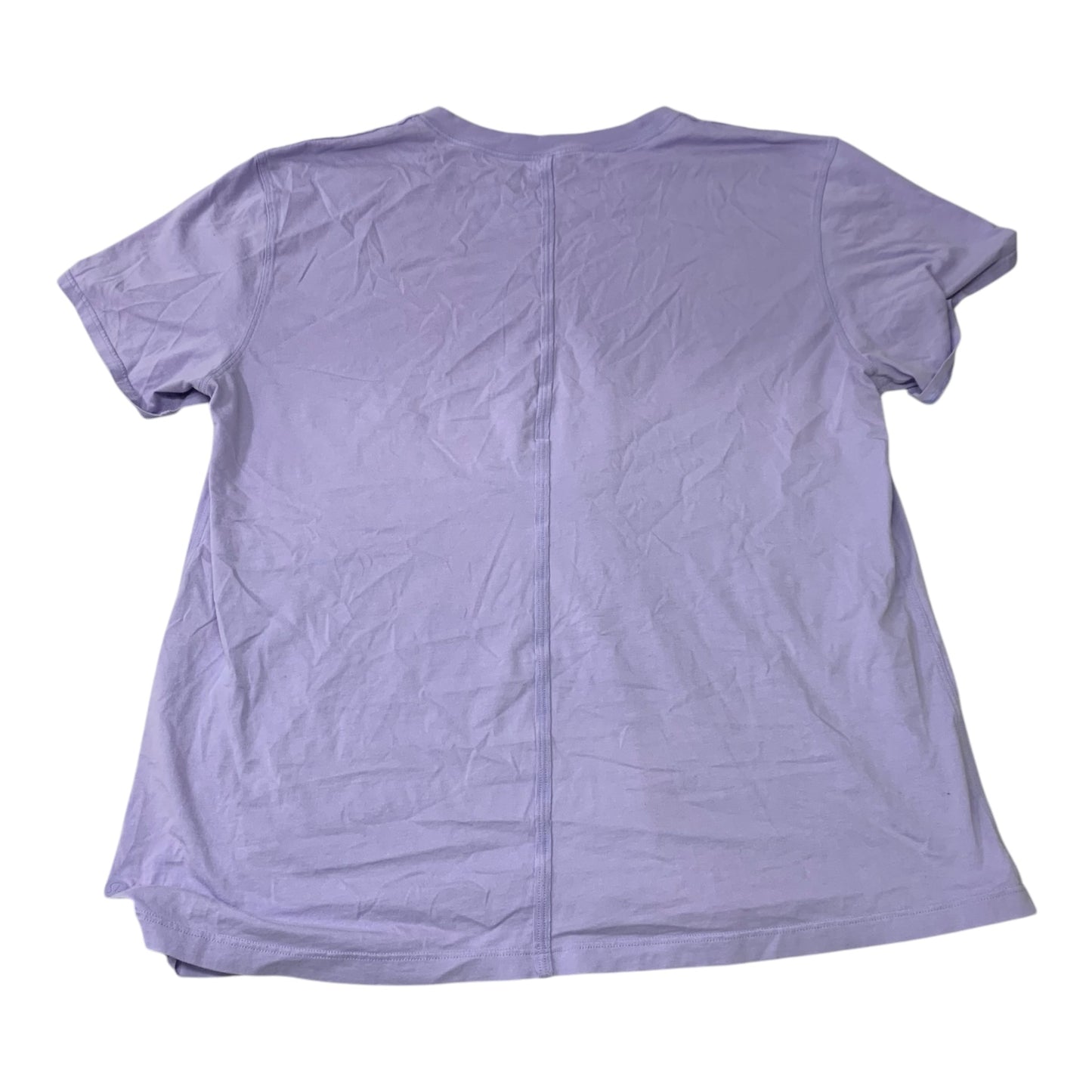 Athletic Top Short Sleeve By Lululemon In Purple, Size: L