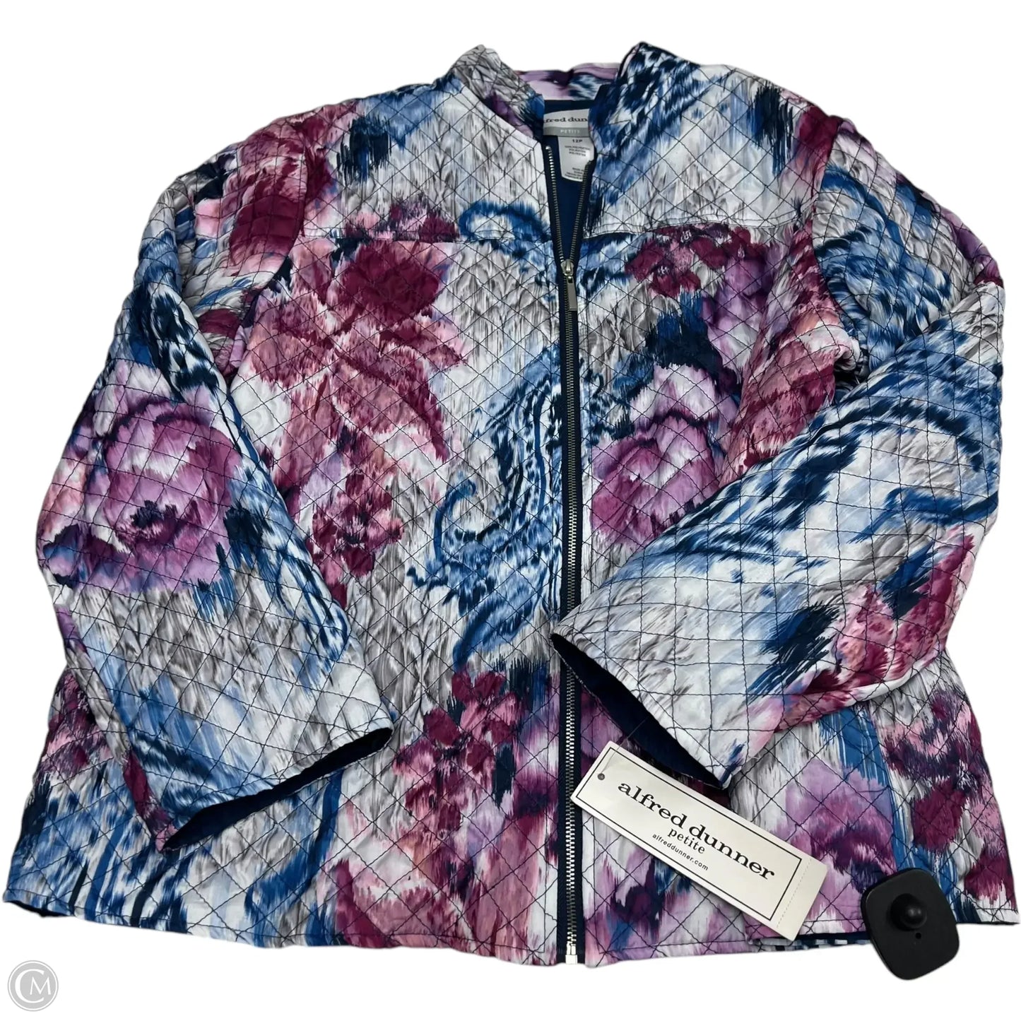 Jacket Puffer & Quilted By Alfred Dunner In Blue & Purple, Size: Lp