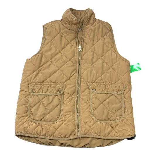 Vest Puffer & Quilted By Thread And Supply In Tan, Size: L