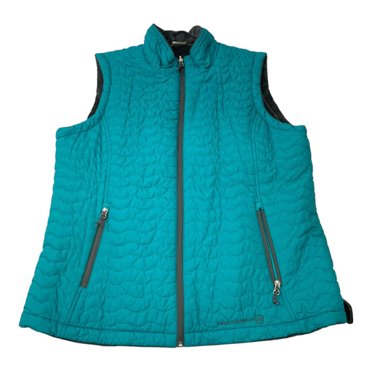 Vest Puffer & Quilted By Free Country In Blue, Size: Xl