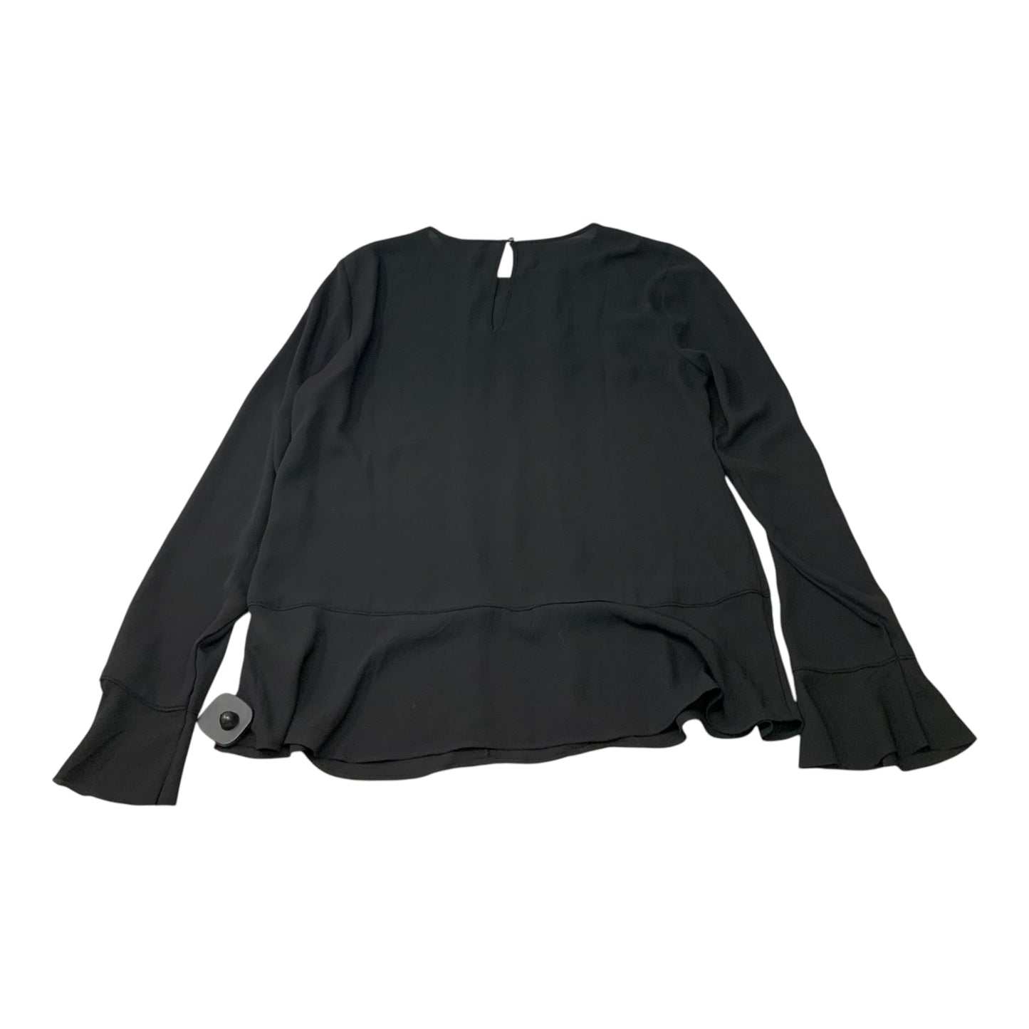 Blouse Long Sleeve By Banana Republic In Black, Size: M