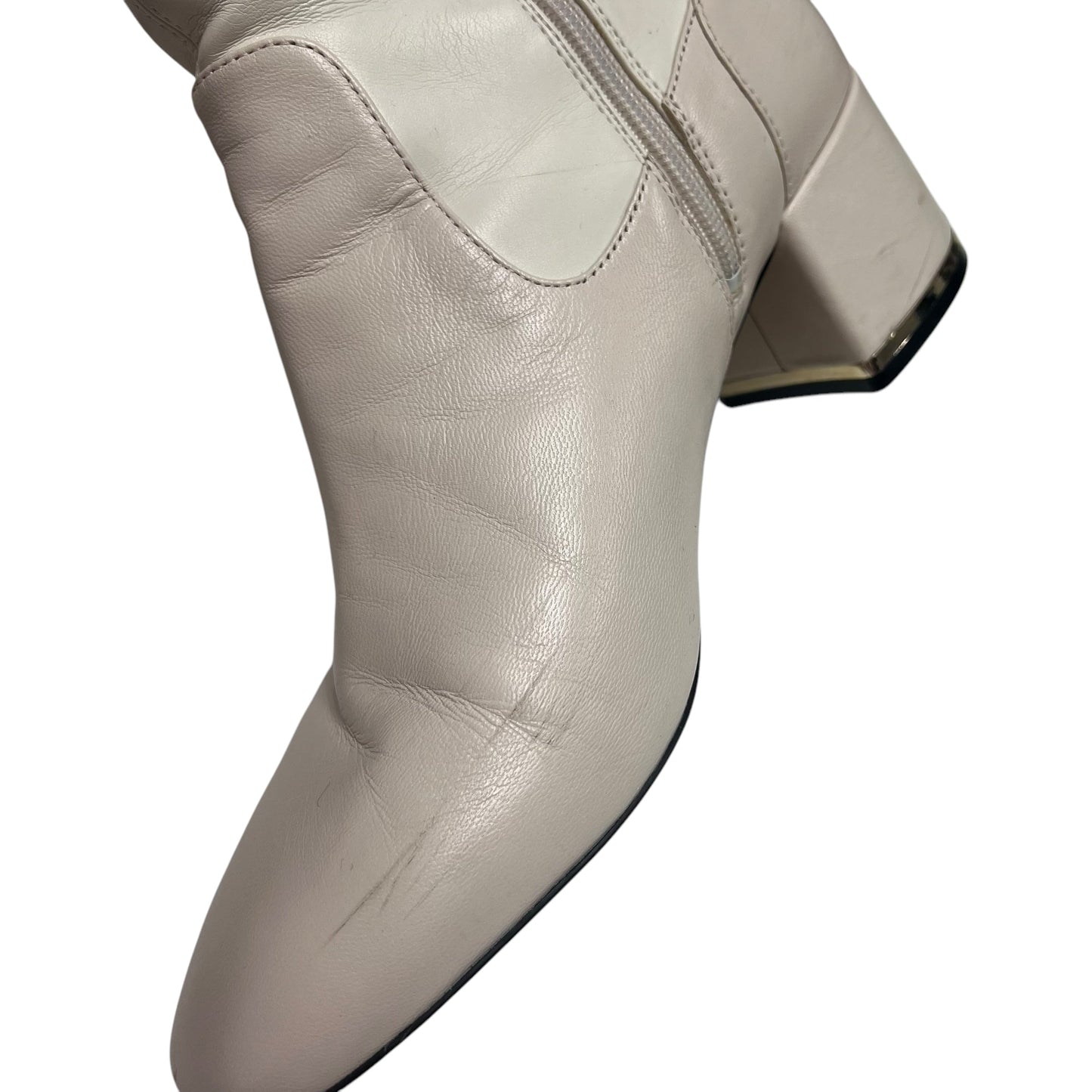 Boots Designer By Coach In Cream, Size: 10