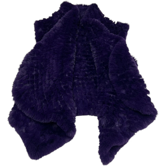 Vest Faux Fur & Sherpa By Stella + Lorenzo In Purple, Size: S