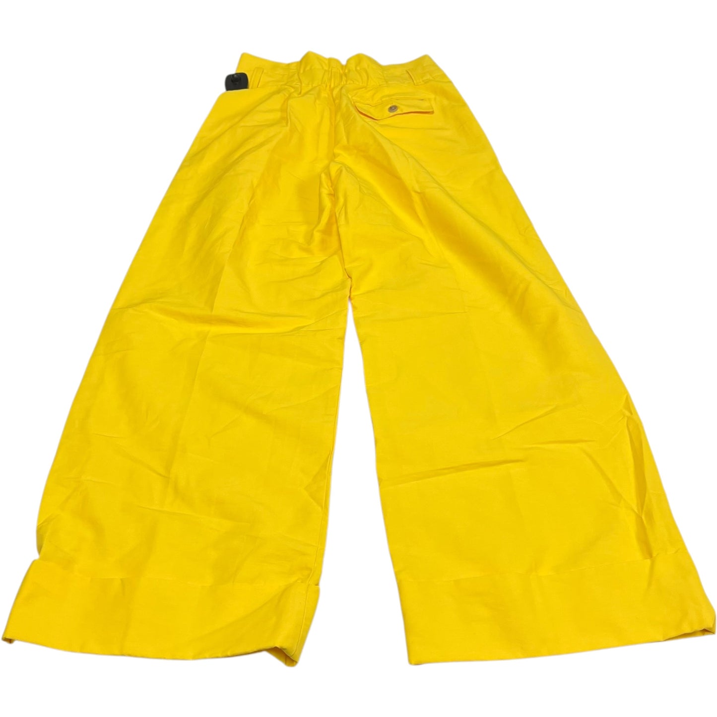 Pants Wide Leg By Banana Republic In Yellow, Size: 2p