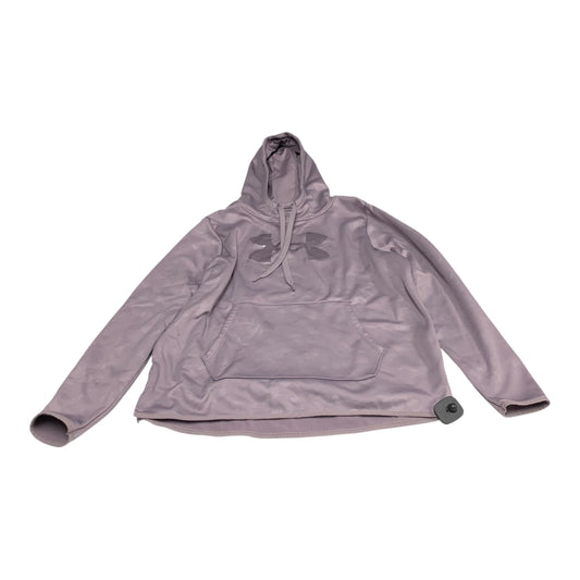 Athletic Sweatshirt Hoodie By Under Armour In Purple, Size: Xl