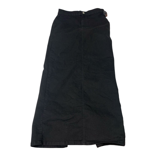 Skirt Maxi By Topshop In Black Denim, Size: M