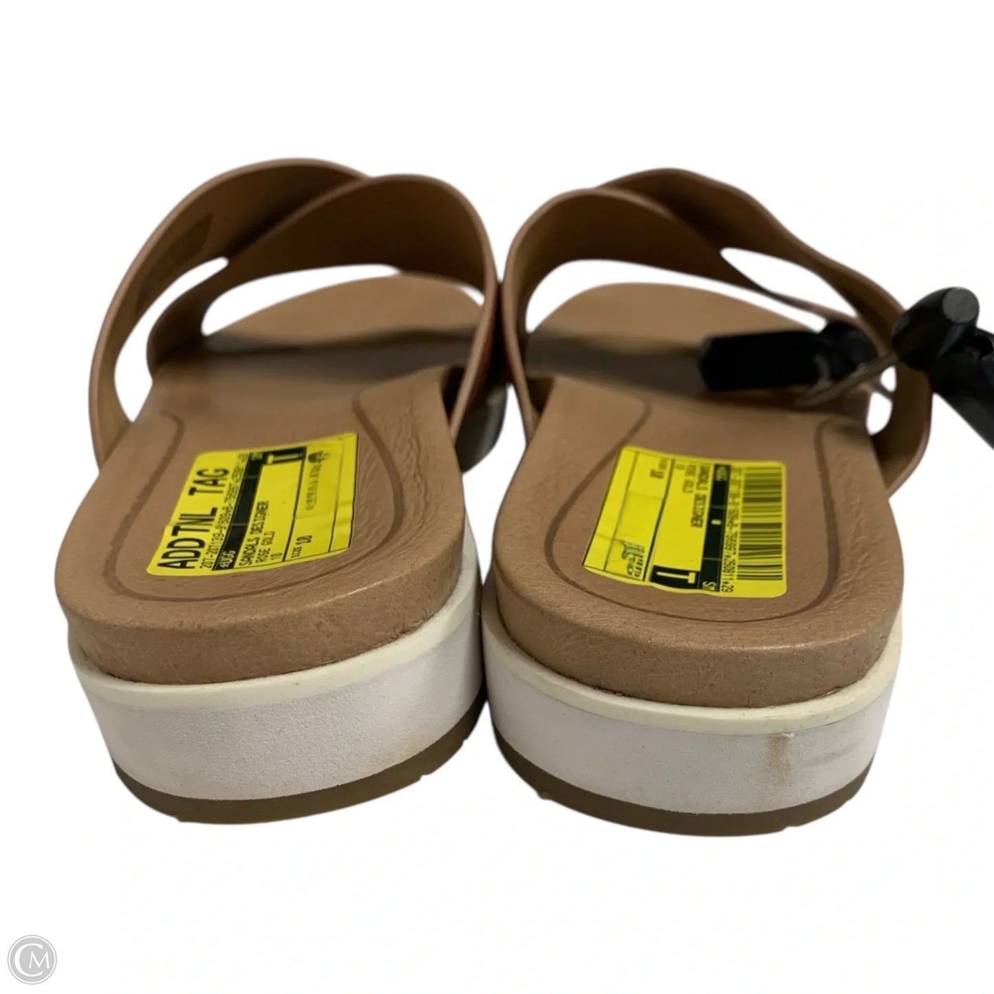 Sandals Designer By Ugg In Rose Gold, Size: 10