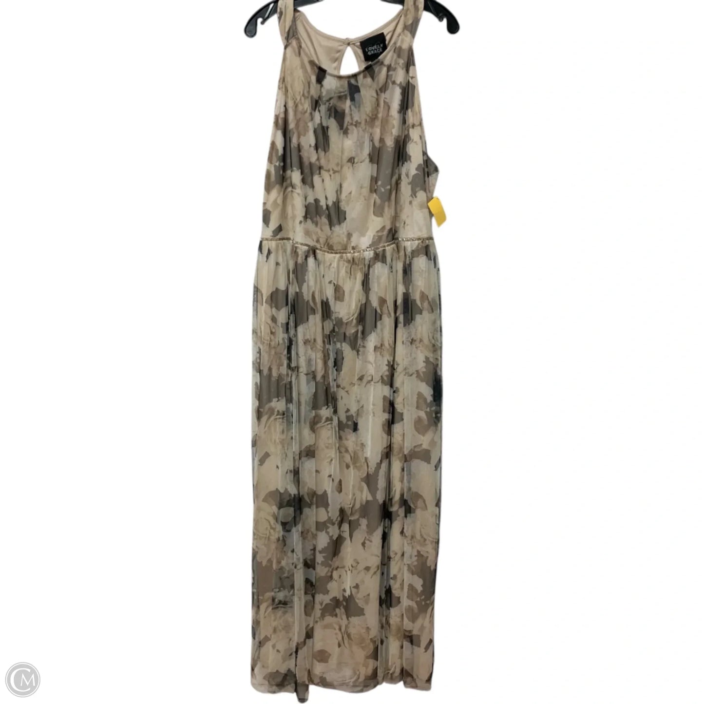 Dress Party Long By Lovely Grace In Tan, Size: 3x