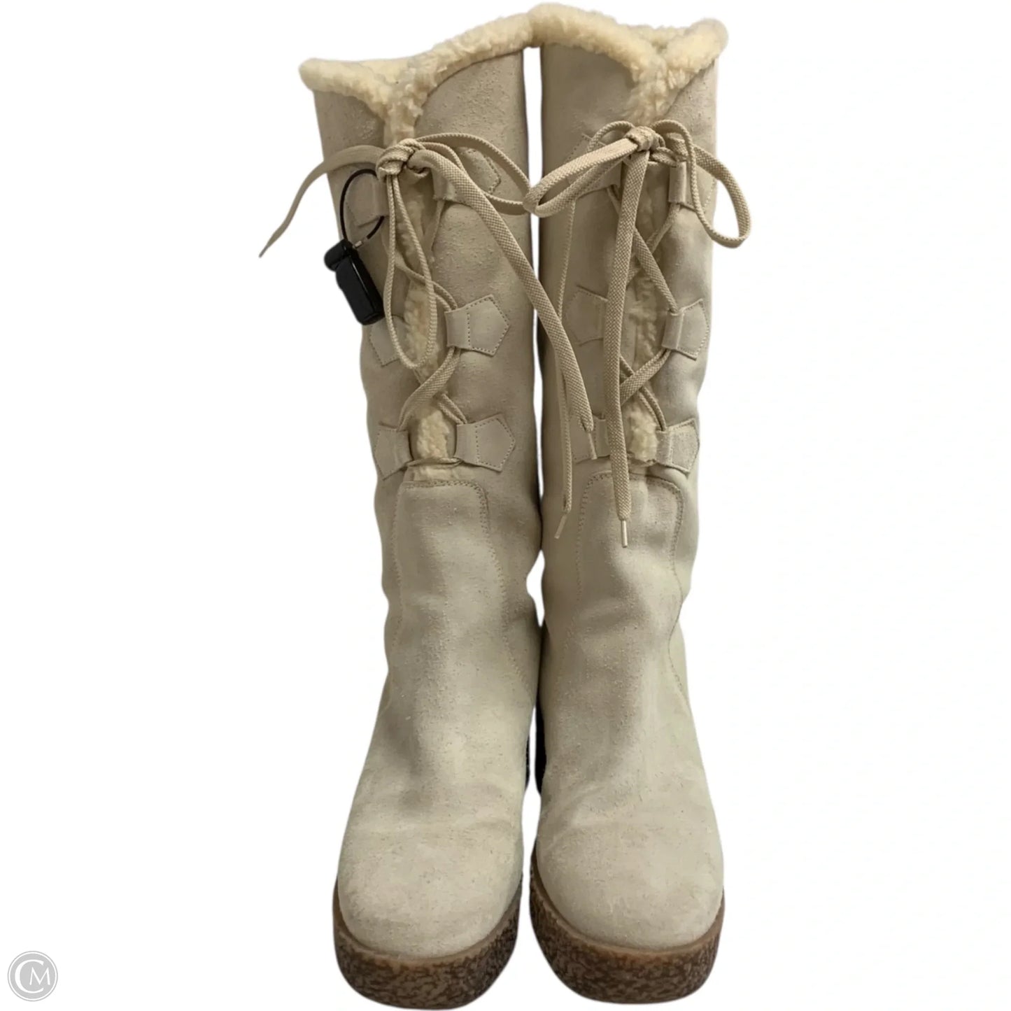 Boots Knee Heels By Michael By Michael Kors In Cream, Size: 8