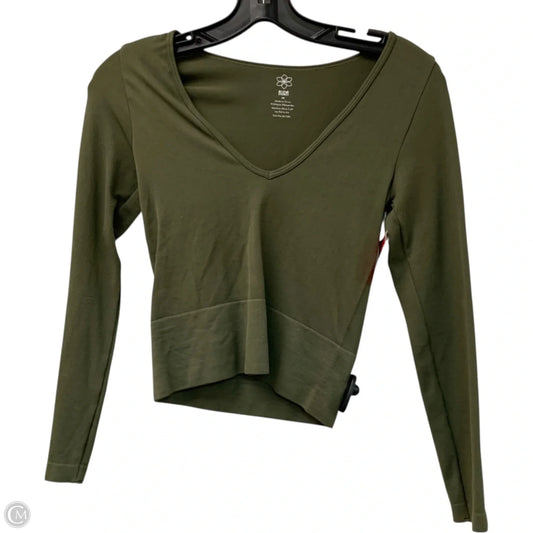 Athletic Top Long Sleeve Crewneck By Aura In Green, Size: S