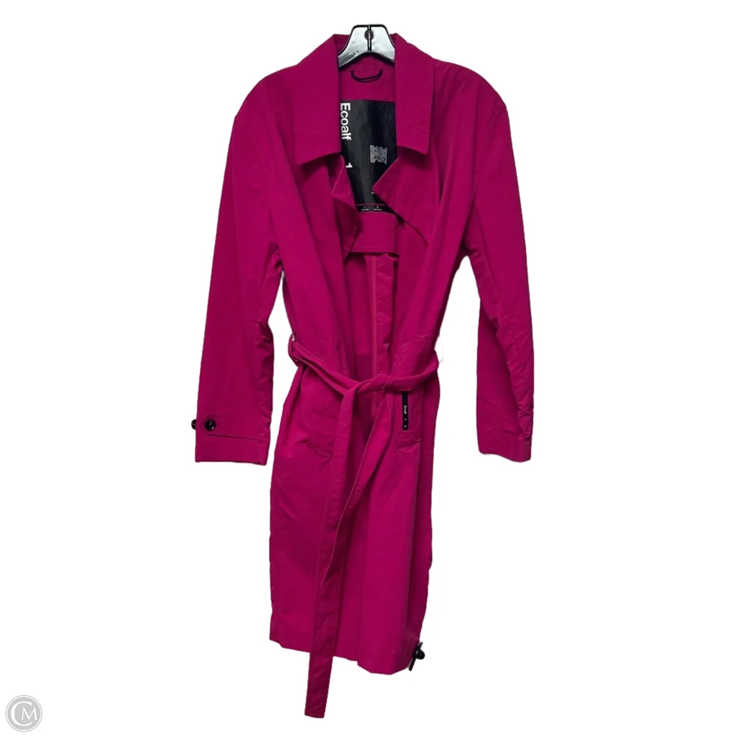 Coat Trench Coat By Ecoalf In Pink, Size: L