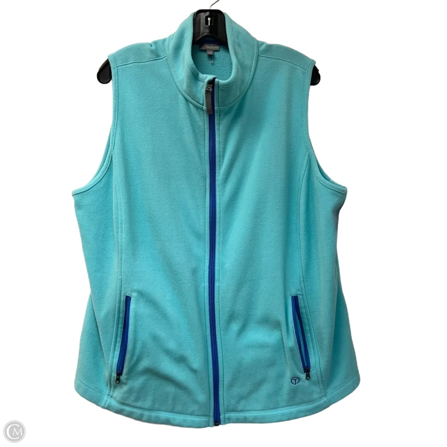 Vest Fleece By Talbots In Blue, Size: 2x