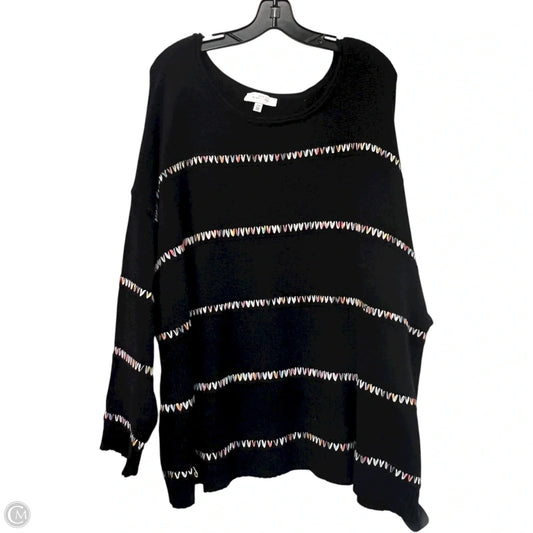 Sweater By New Directions In Black, Size: 2x