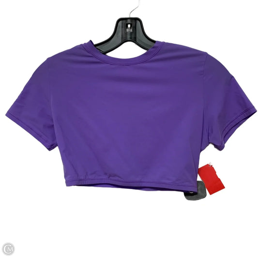 Athletic Top Short Sleeve By Skims In Purple, Size: M