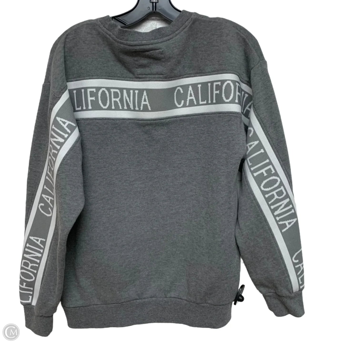 Sweatshirt Crewneck By Reflex In Grey, Size: M