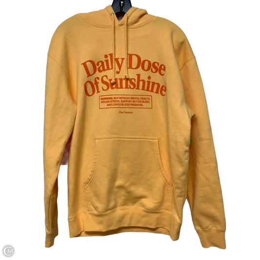 Sweatshirt Hoodie By OurSeasns In Orange, Size: M