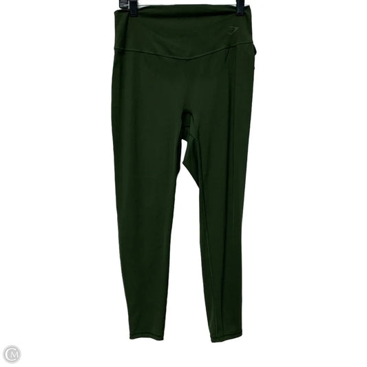 Athletic Leggings By Gym Shark In Green, Size: L