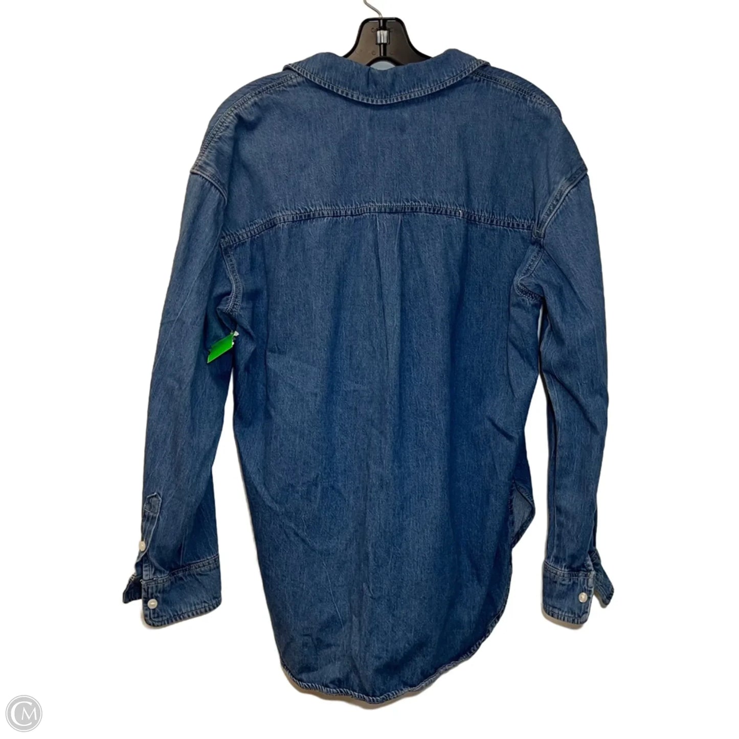 Top Long Sleeve By Universal Thread In Blue Denim, Size: S