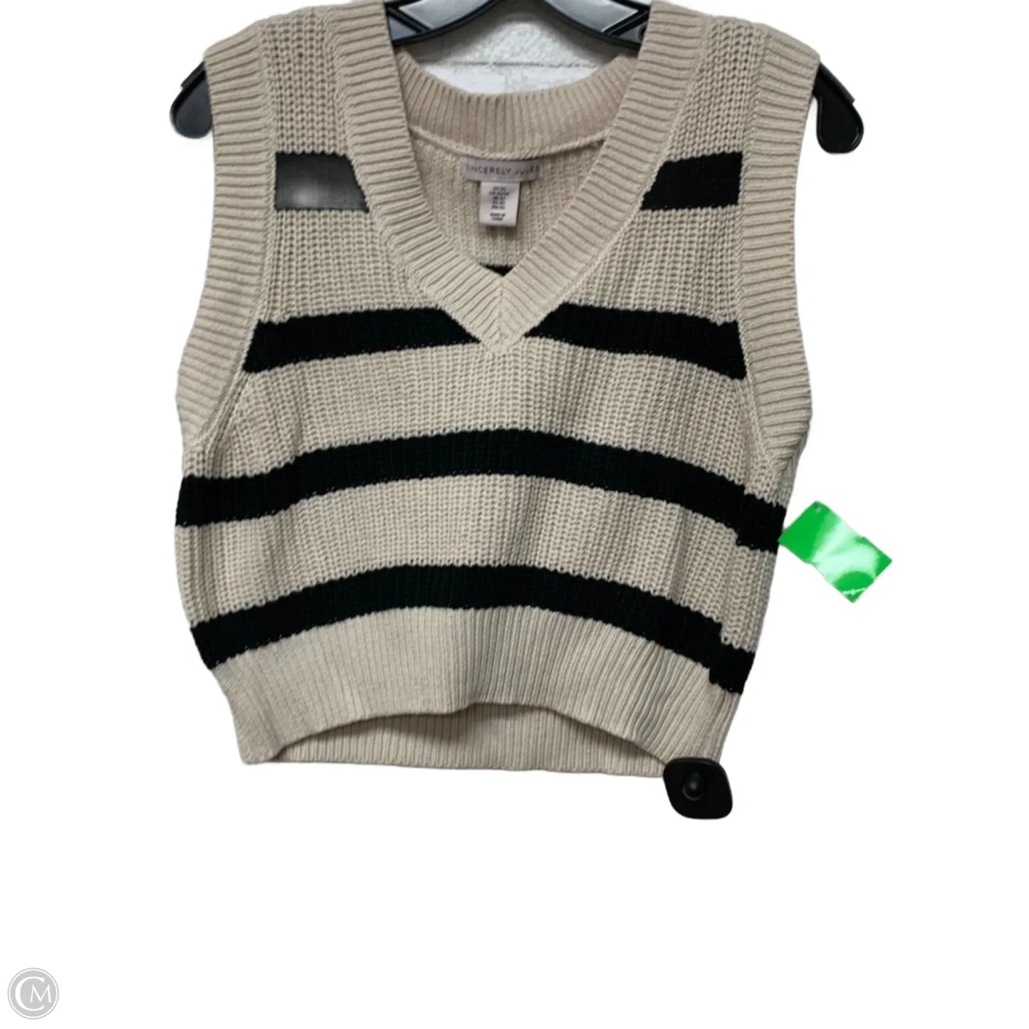 Vest Sweater By Sincerely Jules In Cream, Size: Xs