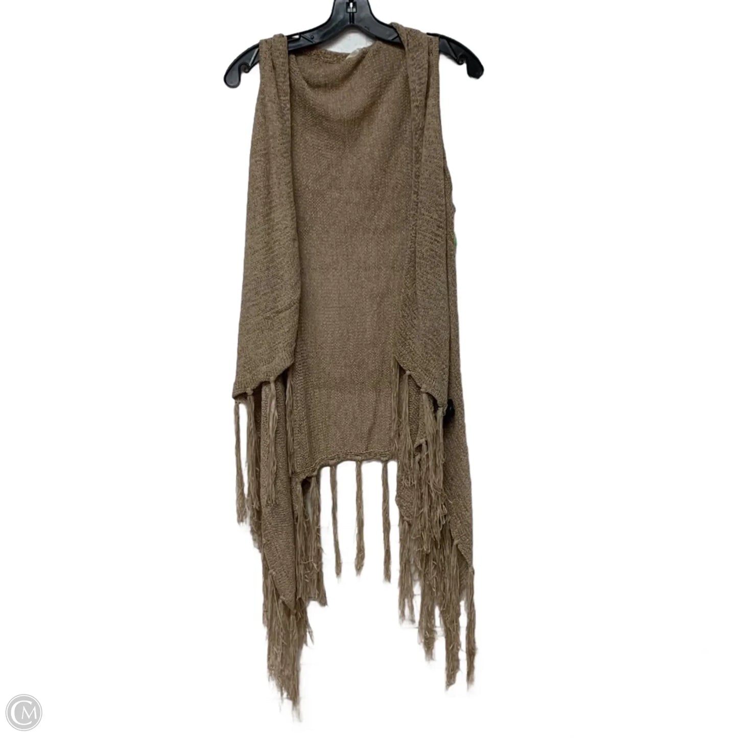 Vest Other By Evelyn K In Tan, Size: Osfm