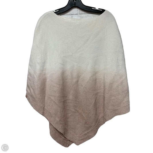 Poncho By Barefoot Dreams In Pink & White, Size: Osfm