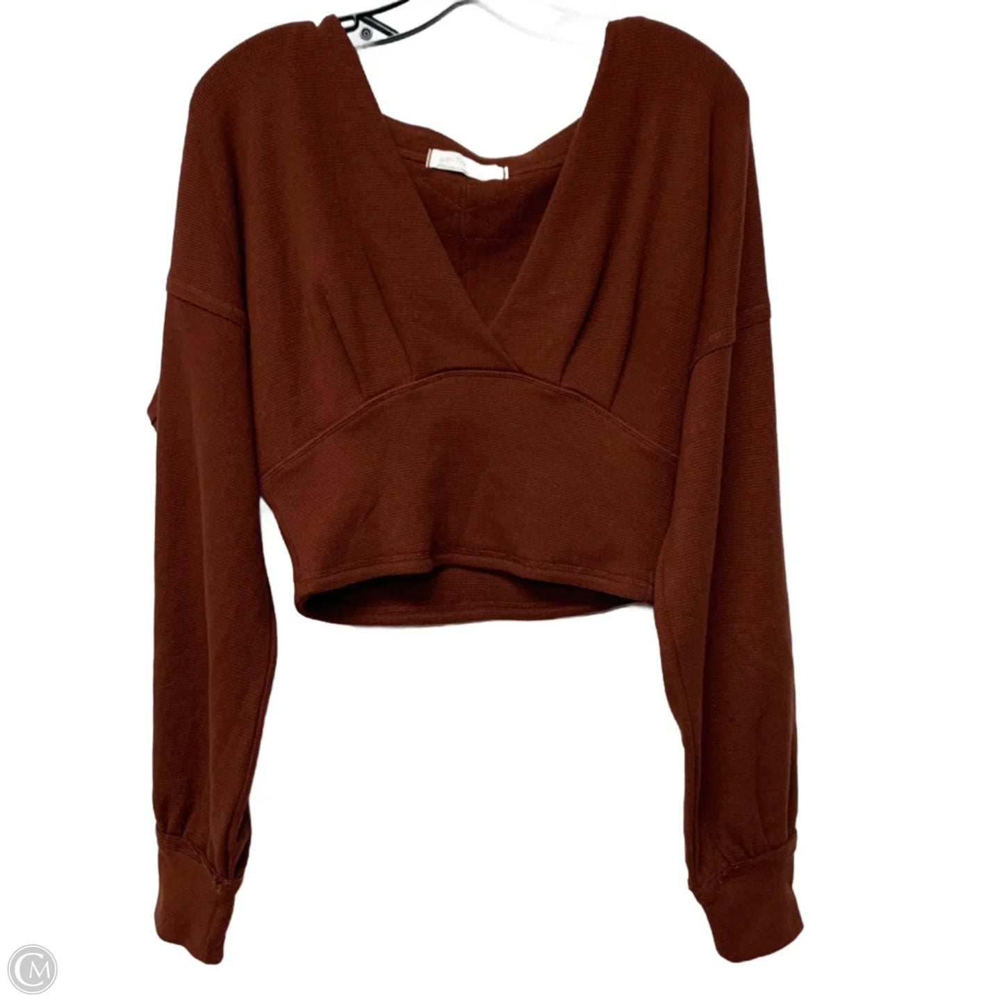 Top Long Sleeve By We The Free In Brown, Size: M