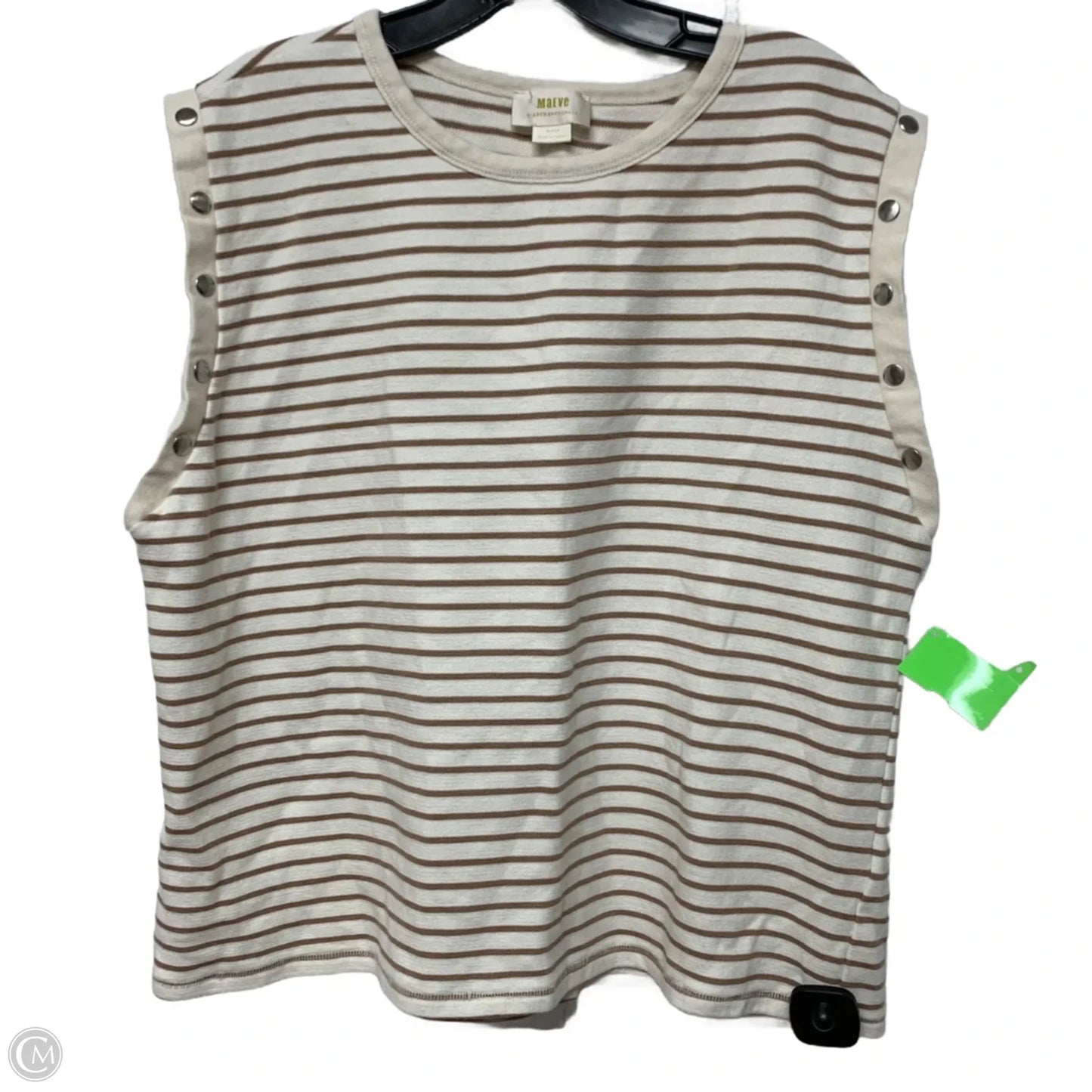 Top Sleeveless By Maeve In Cream, Size: M