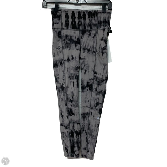 Athletic Leggings By Lululemon In Tie Dye Print, Size: S