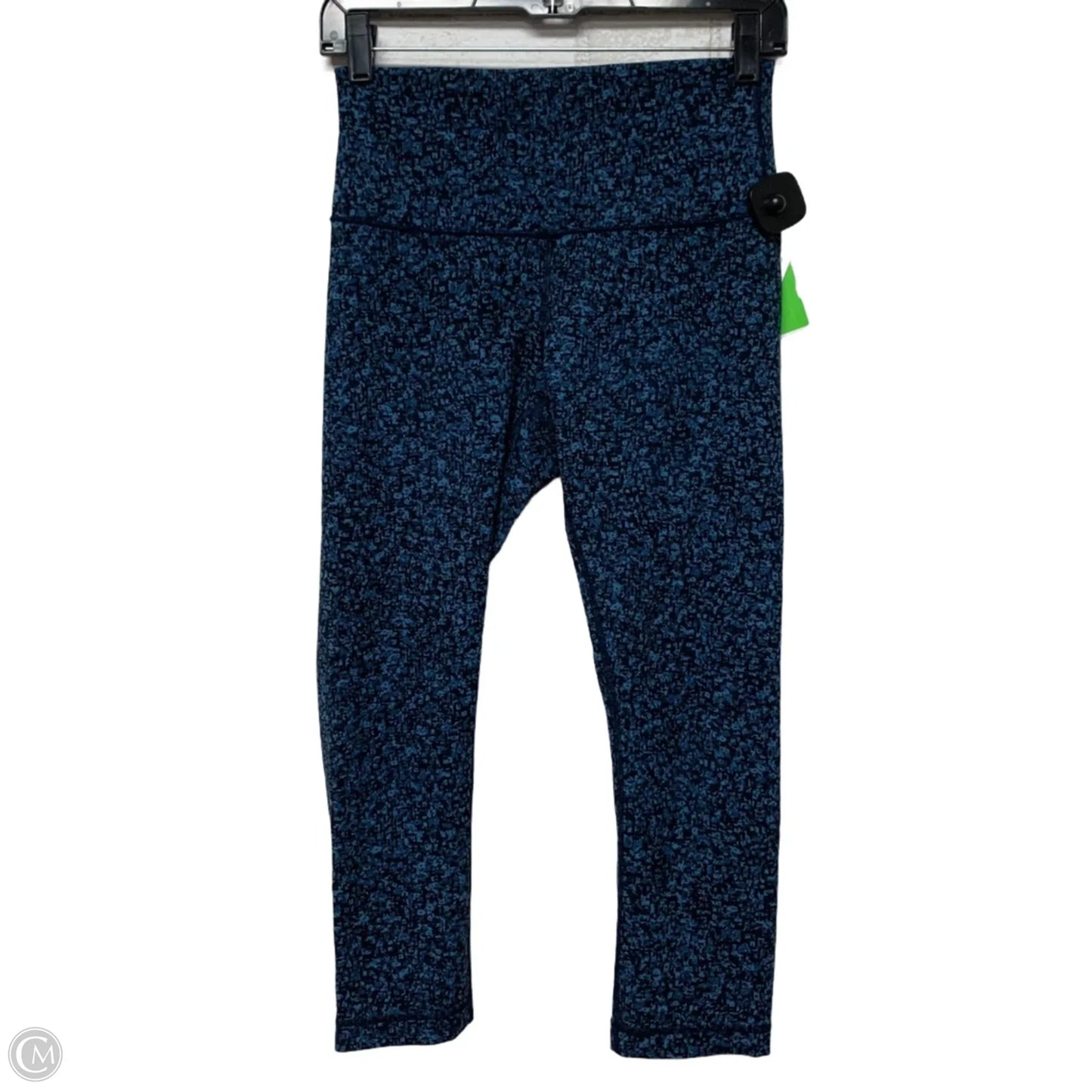 Athletic Leggings Capris By Lululemon In Black & Blue, Size: S