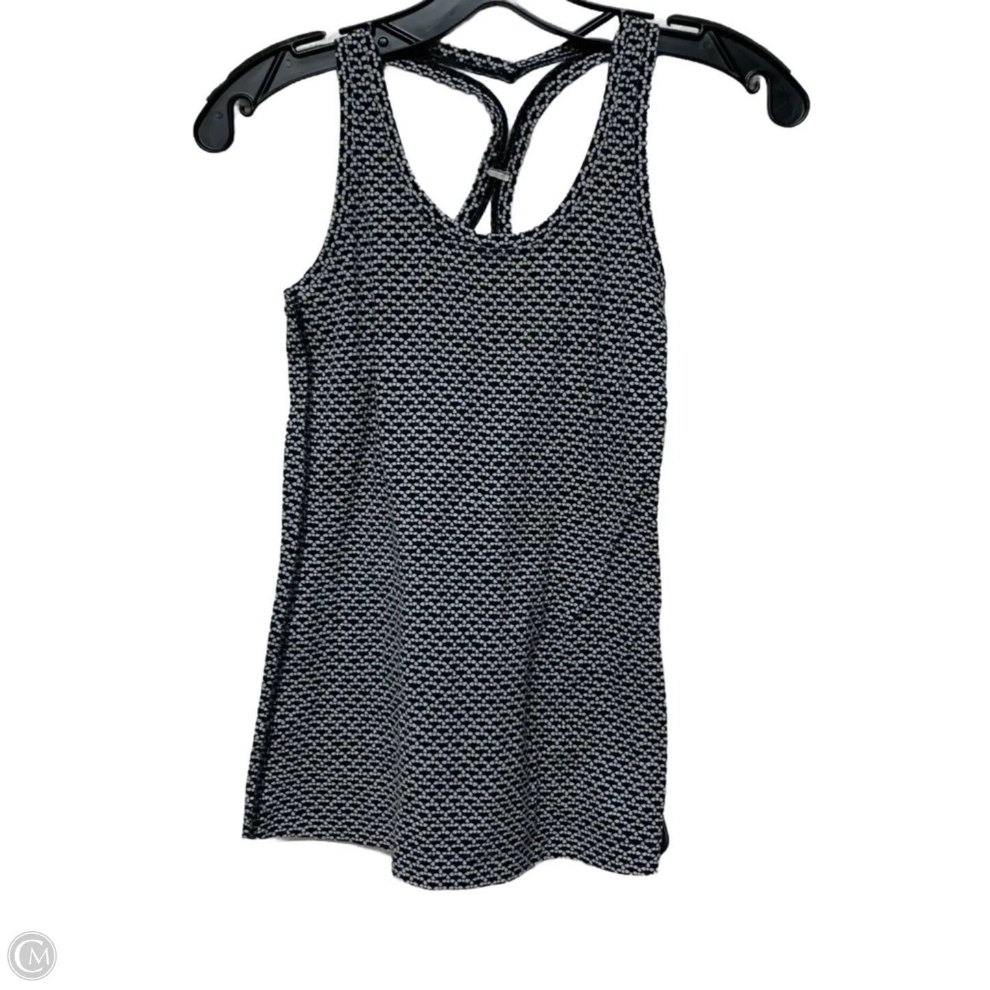 Athletic Tank Top By Lululemon In Black & White, Size: S