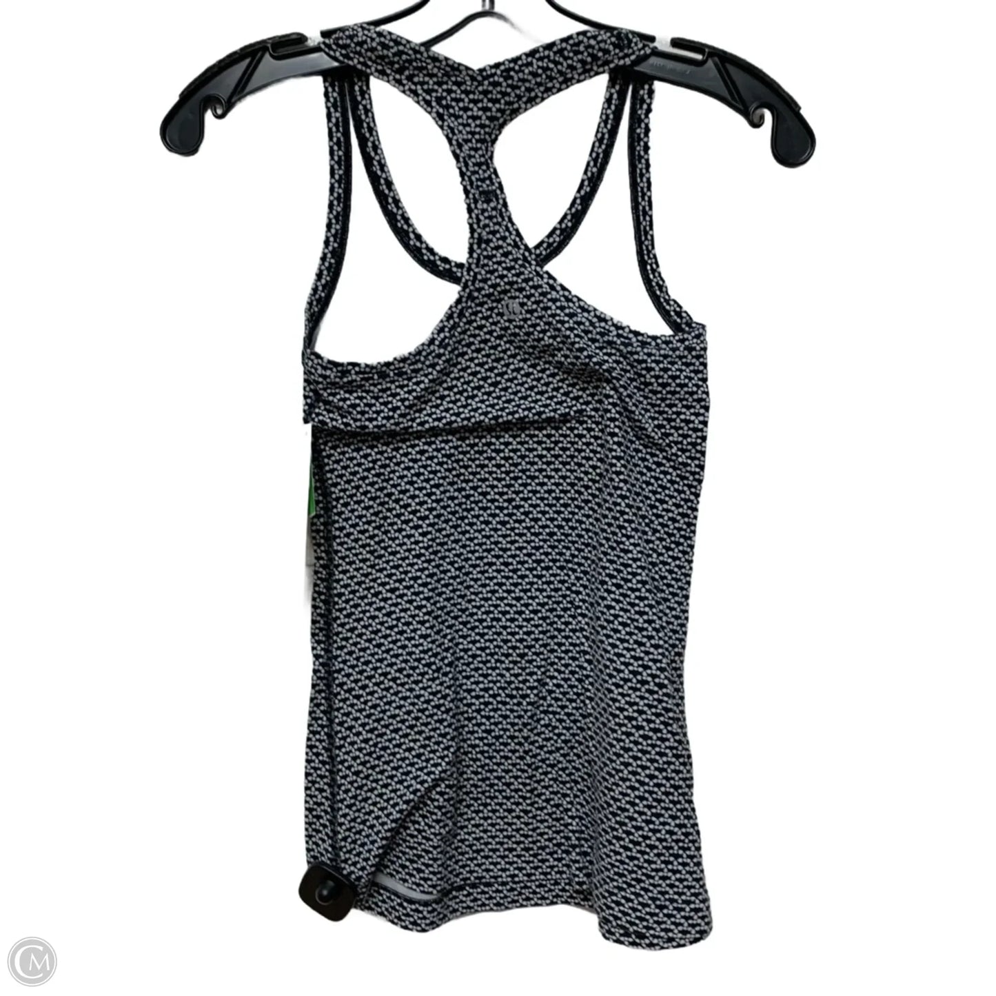 Athletic Tank Top By Lululemon In Black & White, Size: S