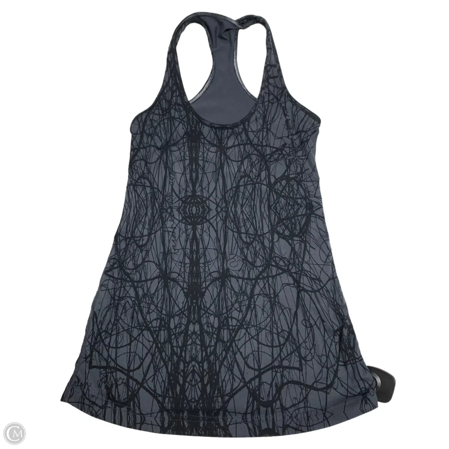Athletic Tank Top By Lululemon In Black & Grey, Size: S