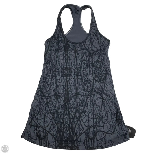 Athletic Tank Top By Lululemon In Black & Grey, Size: S