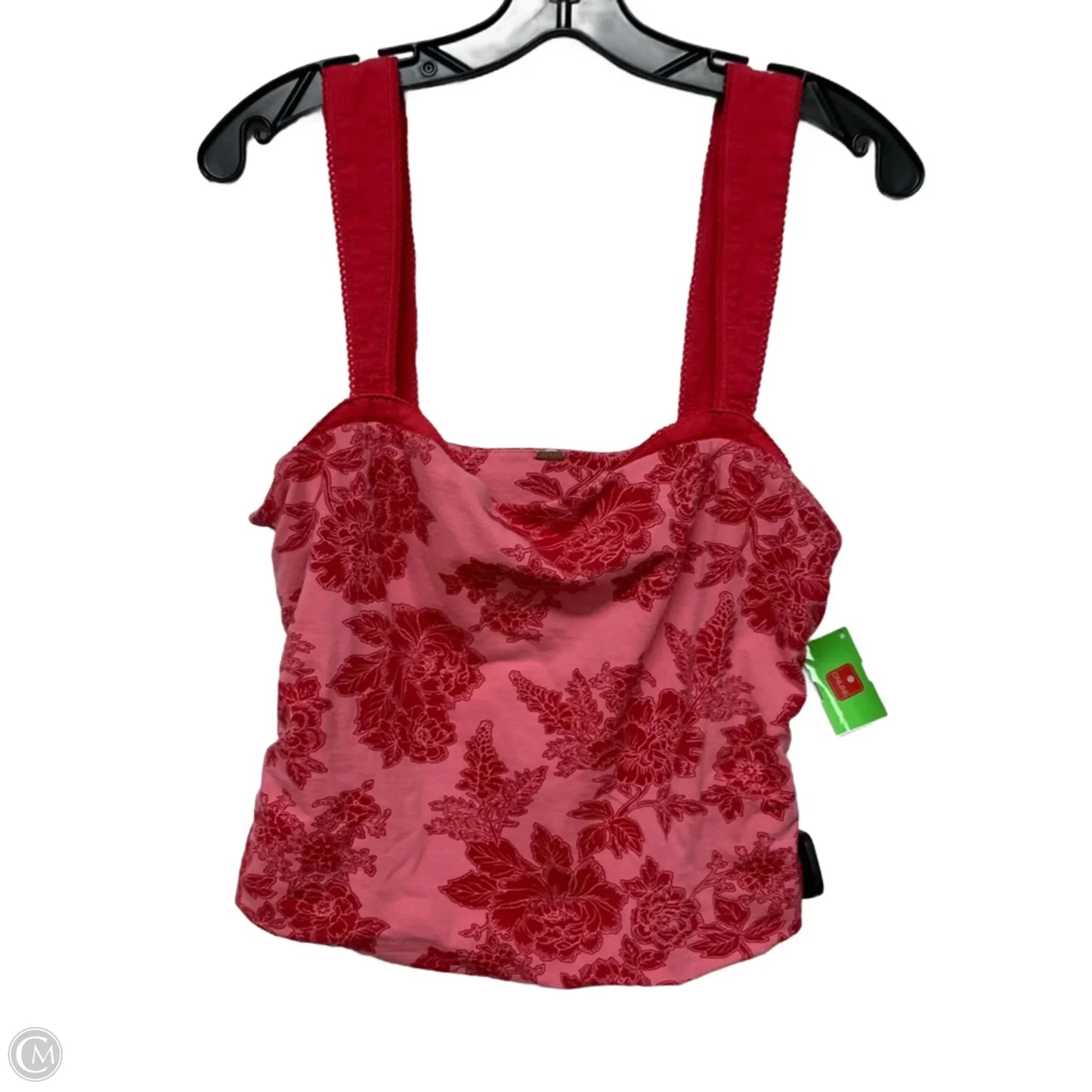 Top Sleeveless By Free People In Pink & Red, Size: L