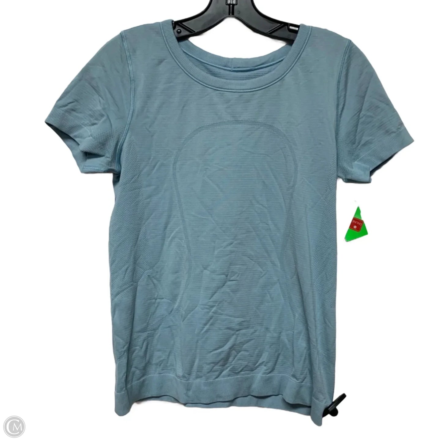 Athletic Top Short Sleeve By Lululemon In Blue, Size: M