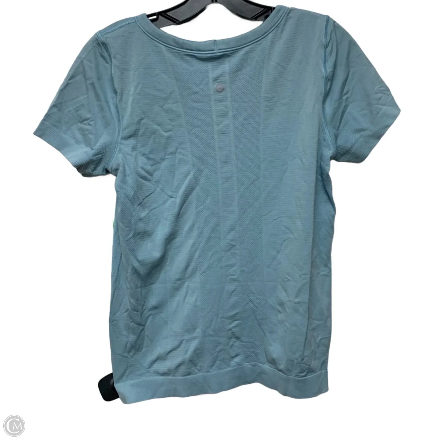 Athletic Top Short Sleeve By Lululemon In Blue, Size: M