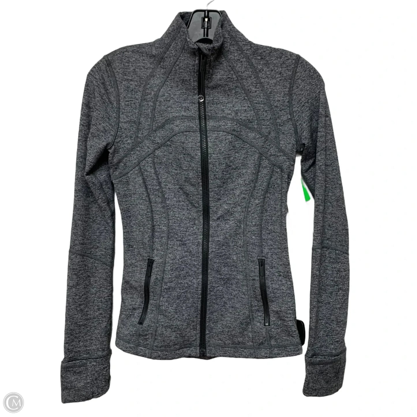 Athletic Jacket By Lululemon In Grey, Size: S