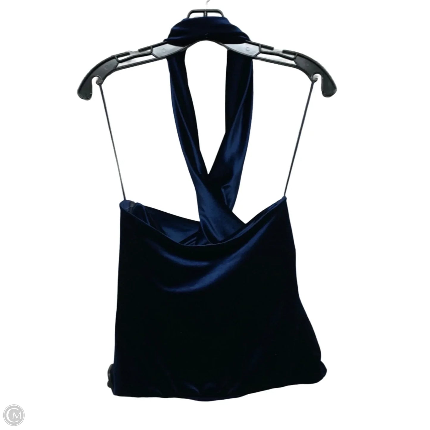 Top Sleeveless By Zara In Navy, Size: M