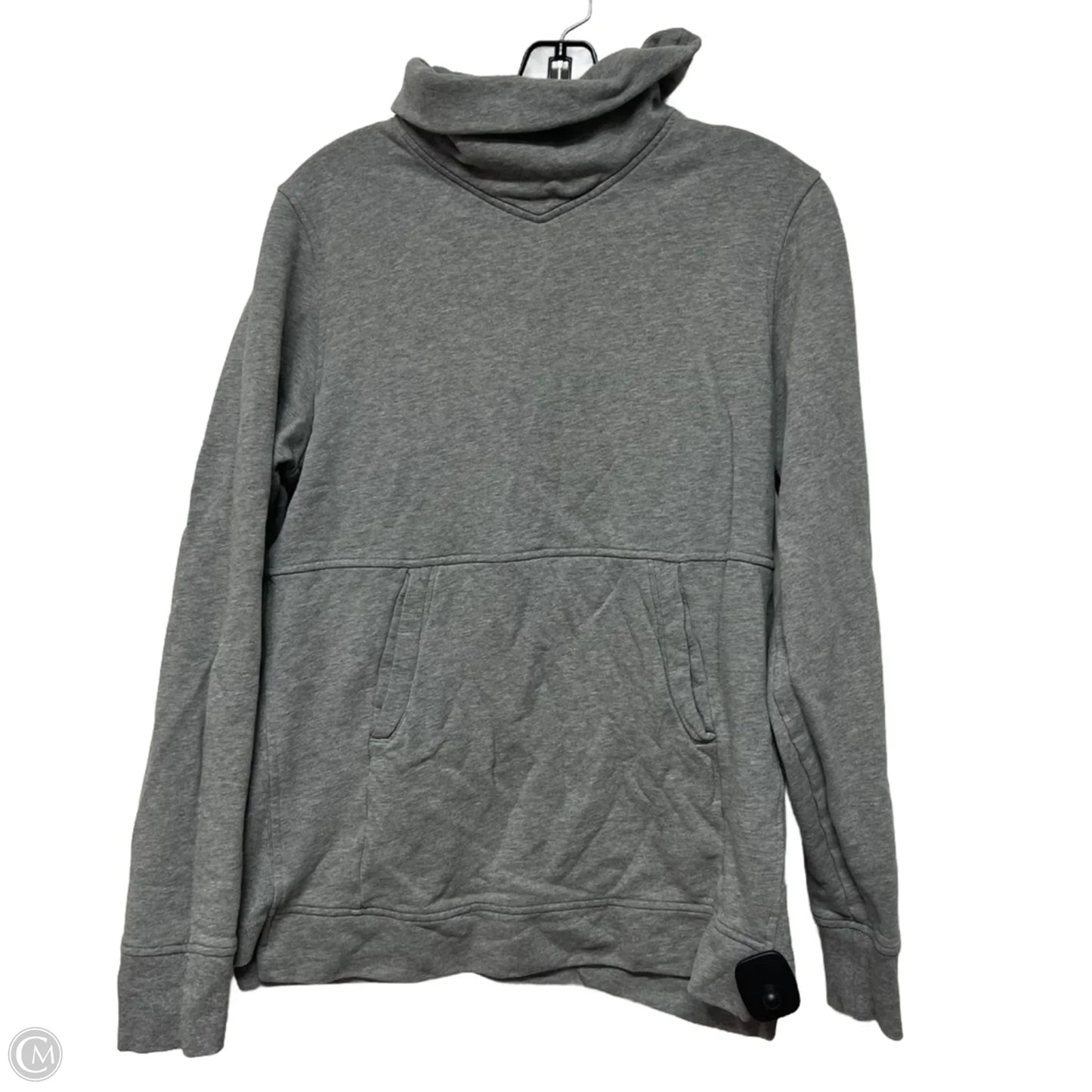 Athletic Sweatshirt Crewneck By Lululemon In Grey, Size: M
