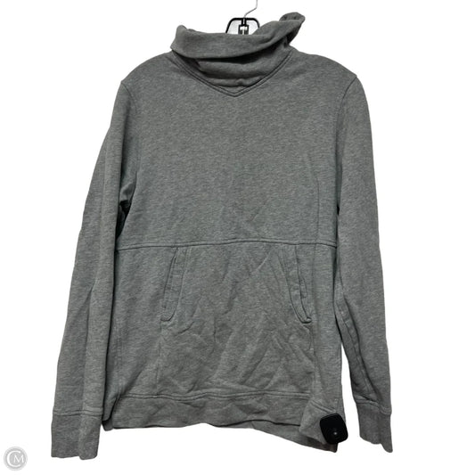 Athletic Sweatshirt Crewneck By Lululemon In Grey, Size: M