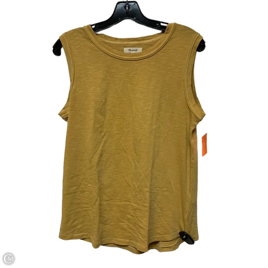Top Sleeveless Basic By Madewell In Yellow, Size: S