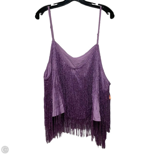 Top Sleeveless By Shein In Purple, Size: 4x
