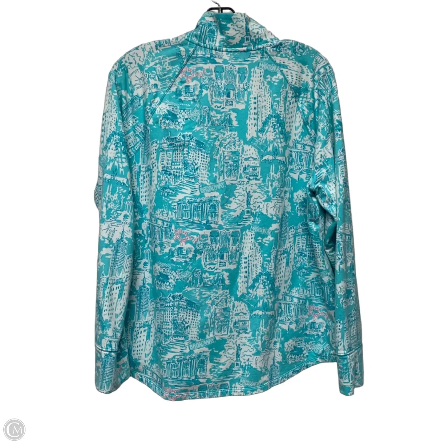 Sweatshirt Designer By Lilly Pulitzer In Blue & White, Size: Xl