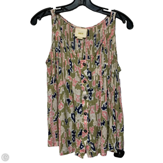 Top Sleeveless By Maeve In Multi-colored, Size: Xs