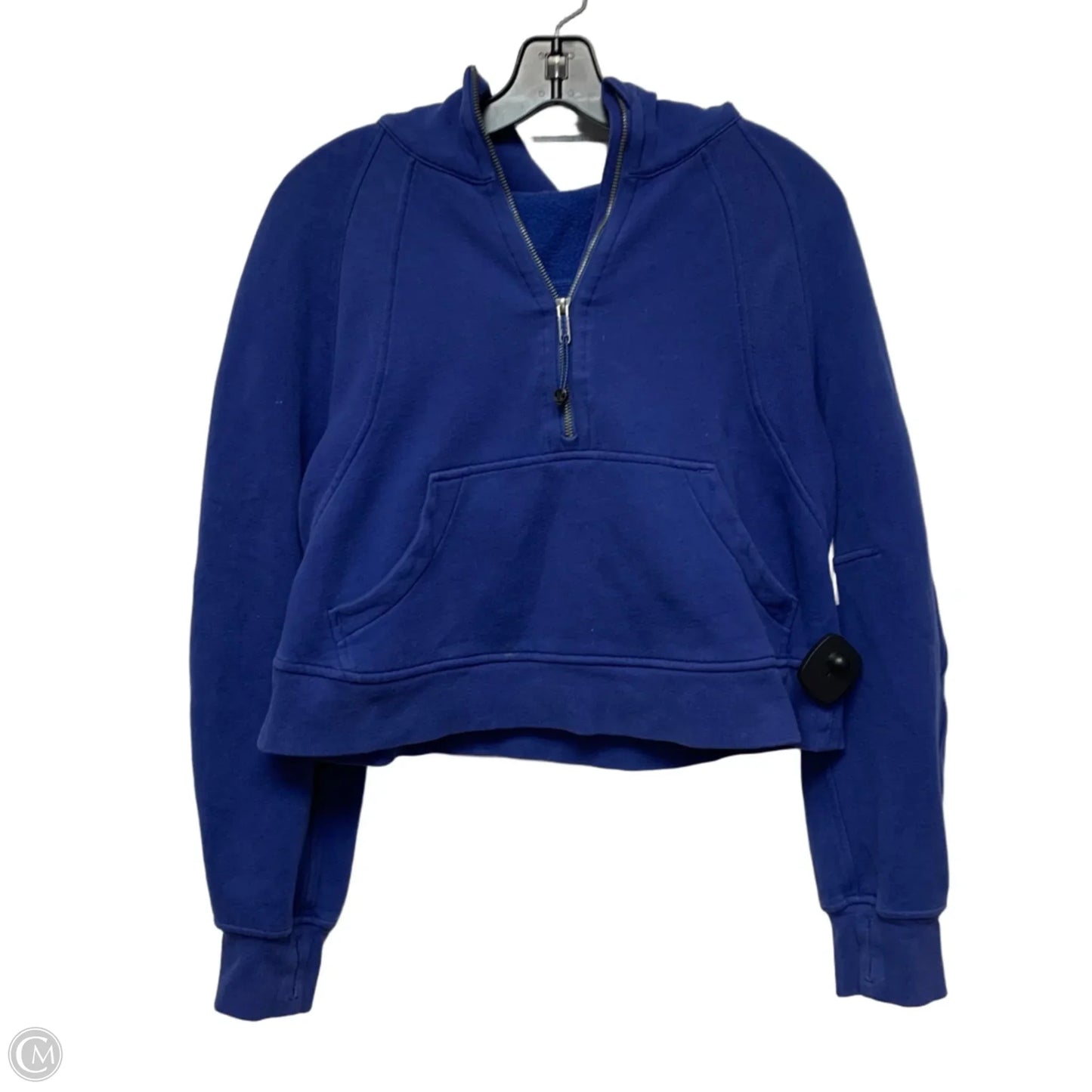 Athletic Sweatshirt Hoodie By Lululemon In Blue, Size: Xs