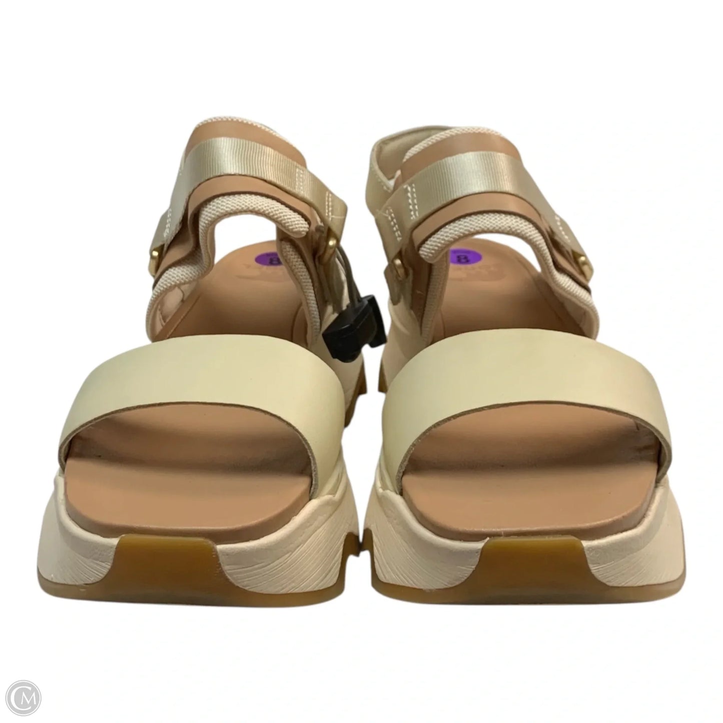 Sandals Heels Platform By Sorel In Cream, Size: 8