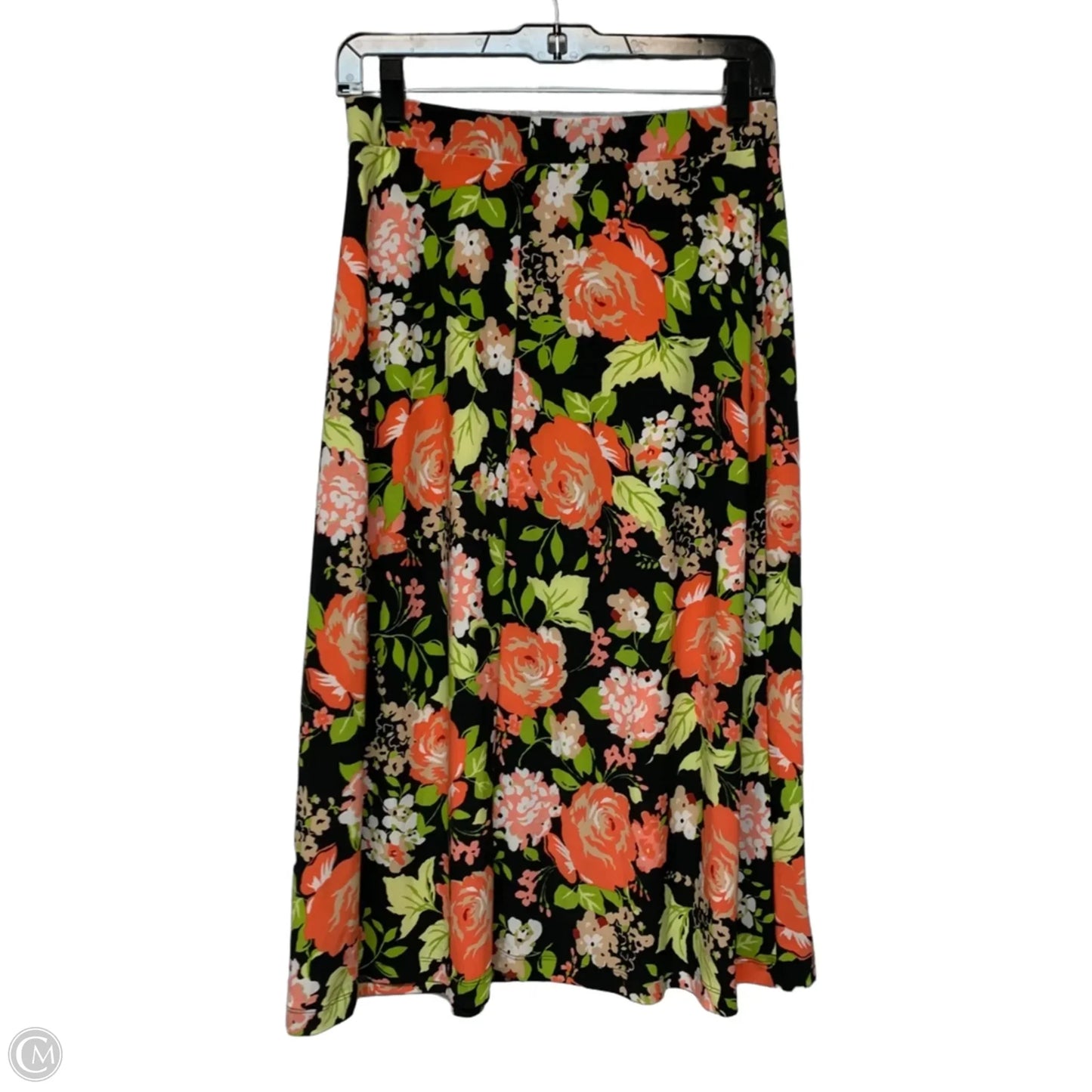 Skirt Midi By Kasper In Floral Print, Size: S